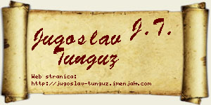 Jugoslav Tunguz vizit kartica